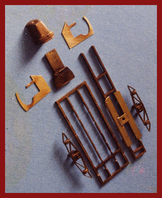 Raw brass parts for Rail Truck